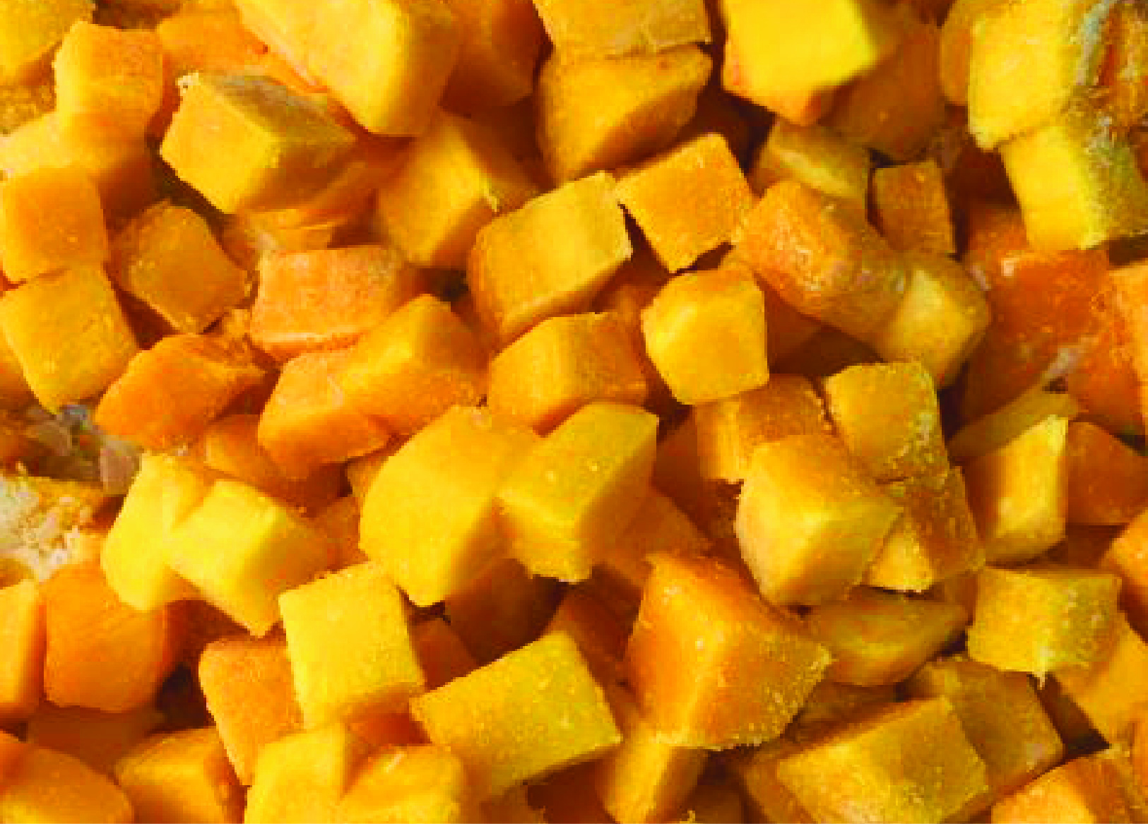 Frozen Mango Dice